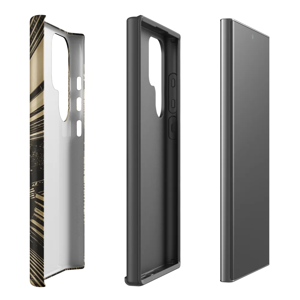 Urban Symphony: Aerial Perspective of City Life | Phone Case |  S23 Ultra | Tough Case | Matte