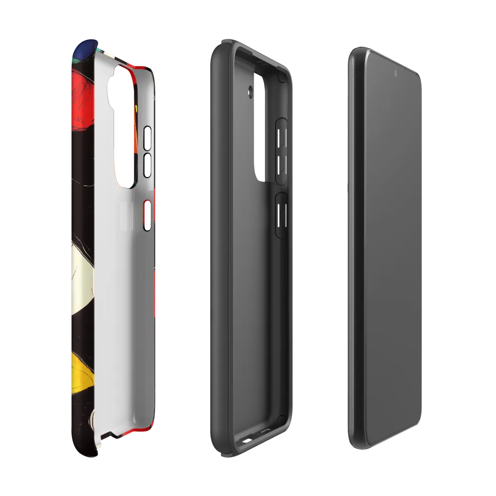 Vibrant Geometric Symphony | Phone Case |  S21 | Tough Case | Matte