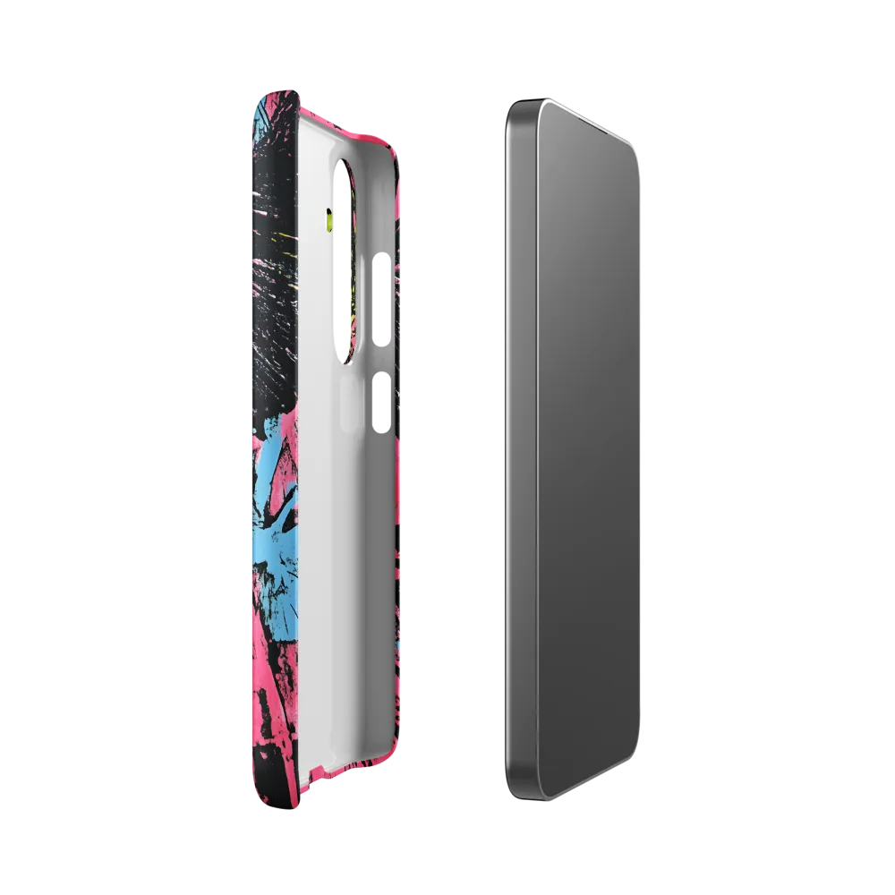 Mystical Angel in Neon Dreams | Phone Case |  S24 | Snap Case | Matte