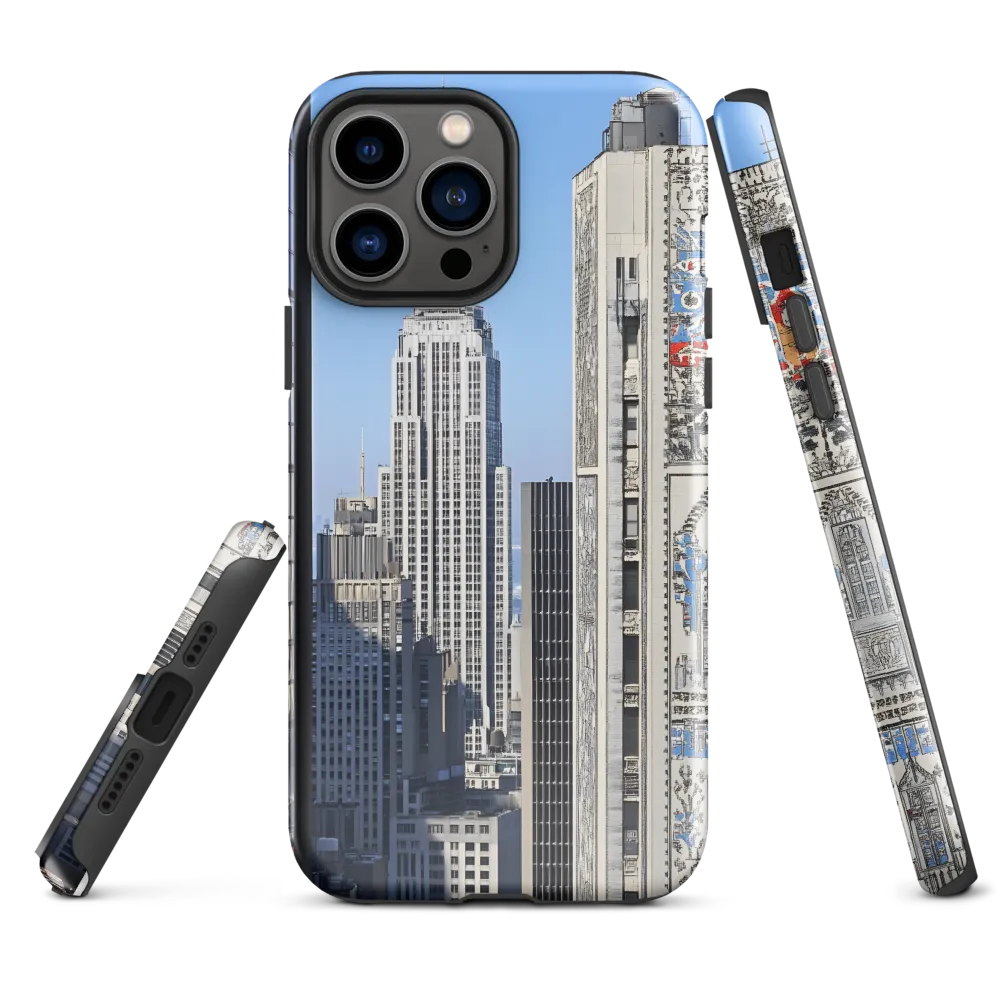 Urban Elegance: New York's Iconic Skyline | Phone Case |  13 Pro Max | Tough Case | Glossy