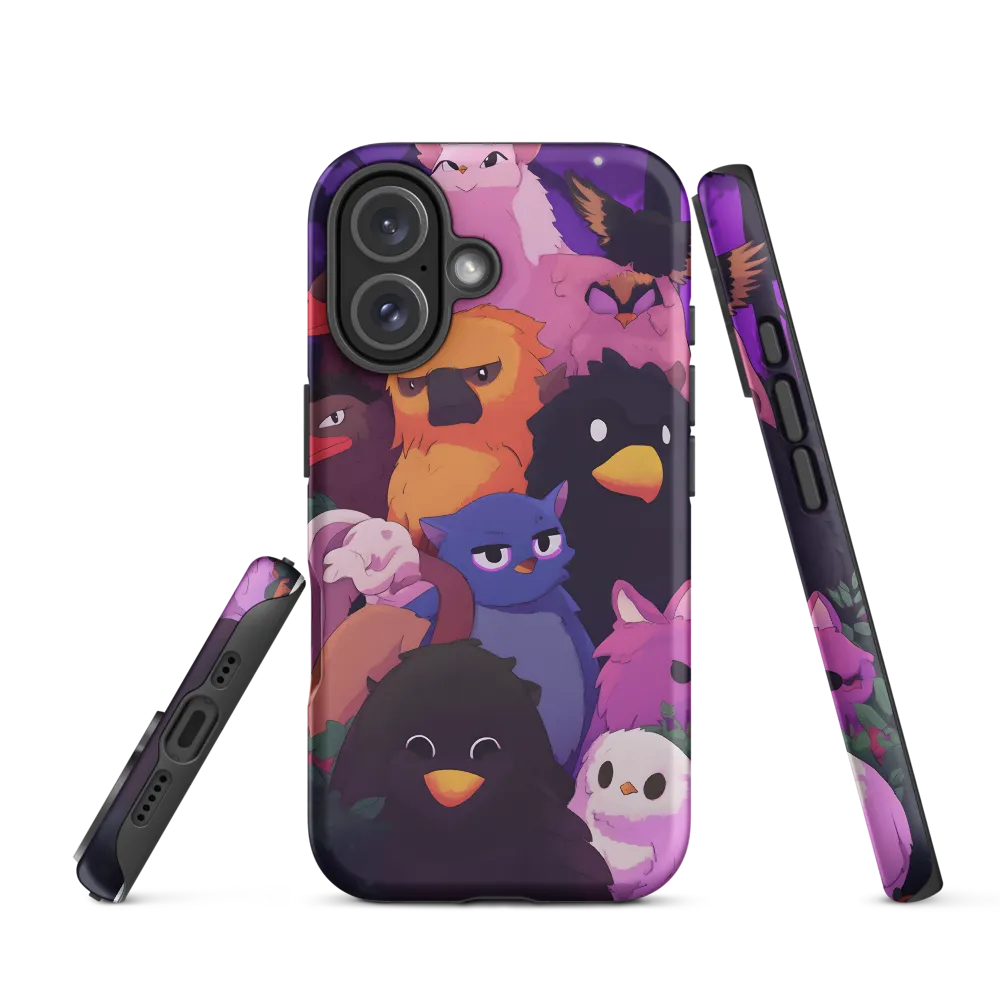 Whimsical Avian Gathering | Phone Case