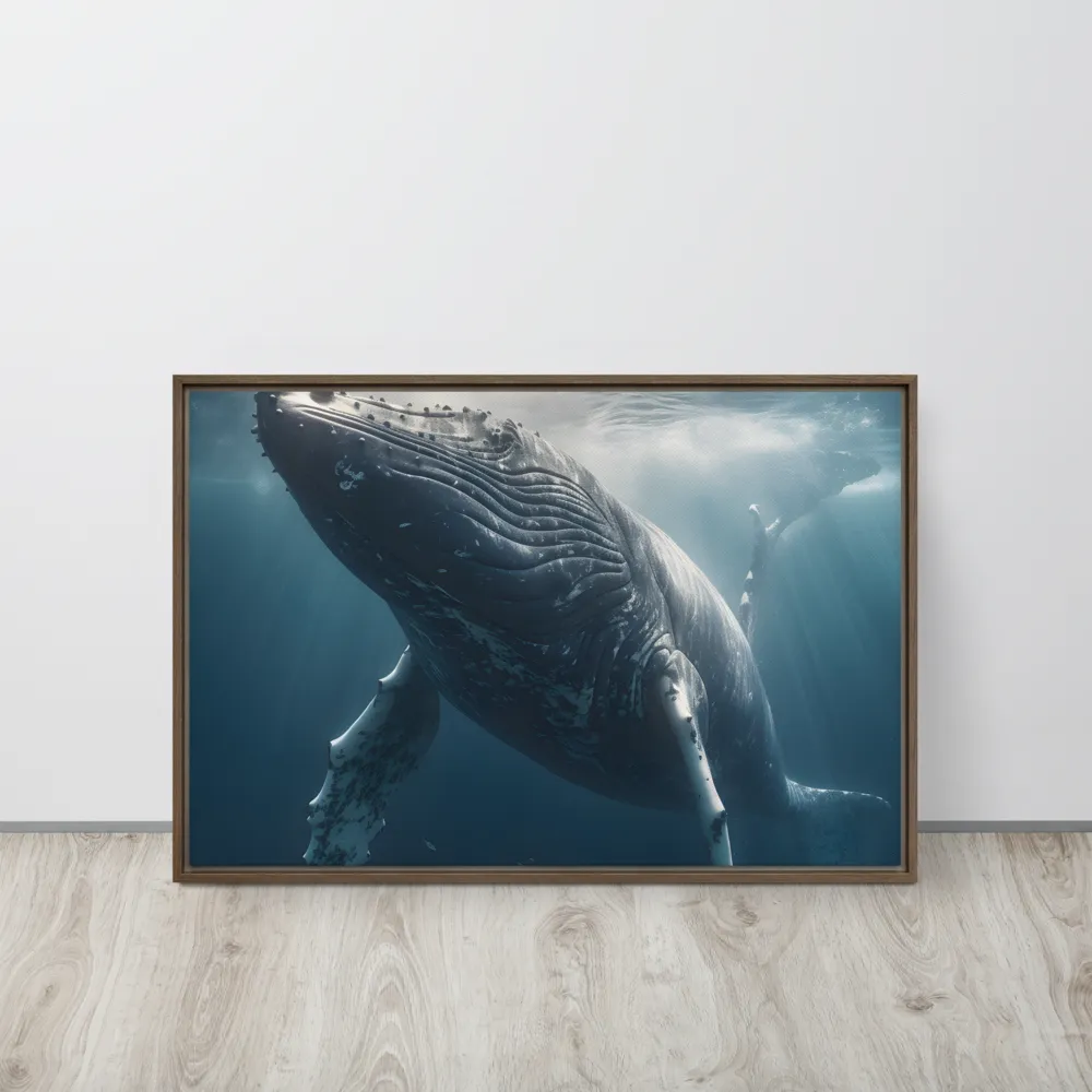 Graced by the Depths | Canvas with Brown Frame | 20″×30″