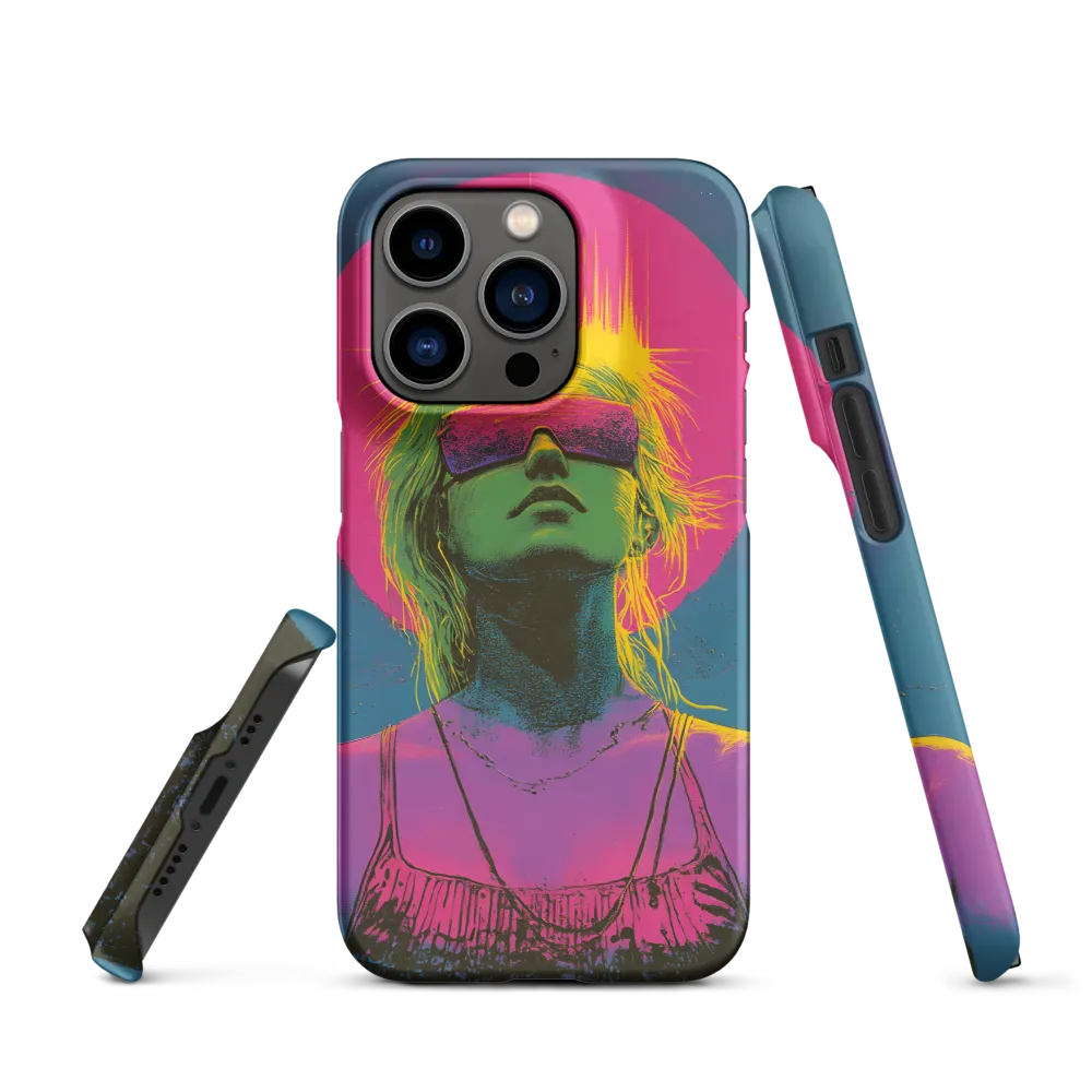 Neon Dreams: Portrait of a Modern Muse | Phone Case |  14 Pro | Snap Case | Matte