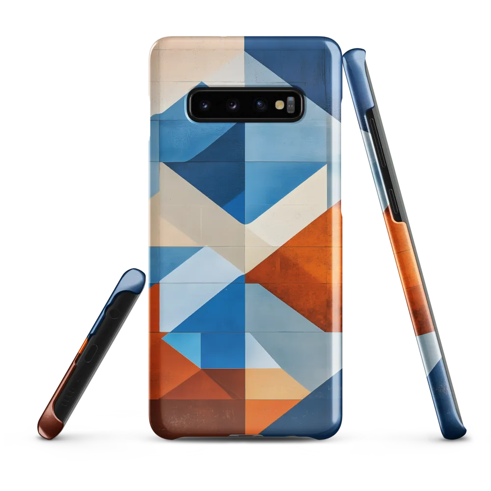 Geometric Harmony: A Vibrant Landscape | Phone Case |  S10 Plus | Snap Case | Glossy