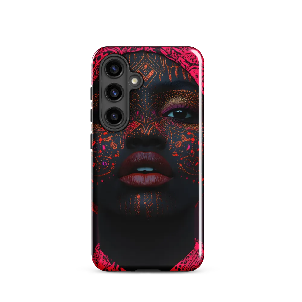 Neon Adornments: A Portrait of Cultural Expression