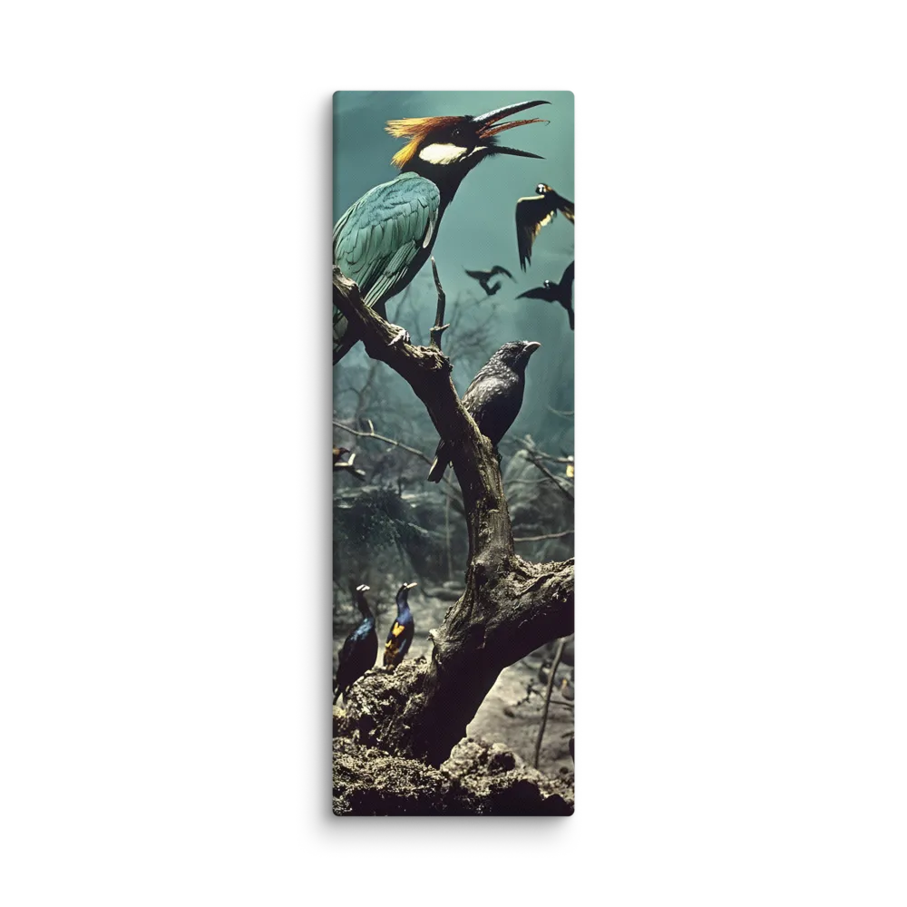 Whispers of the Avian Realm | Canvas | 12″×36″