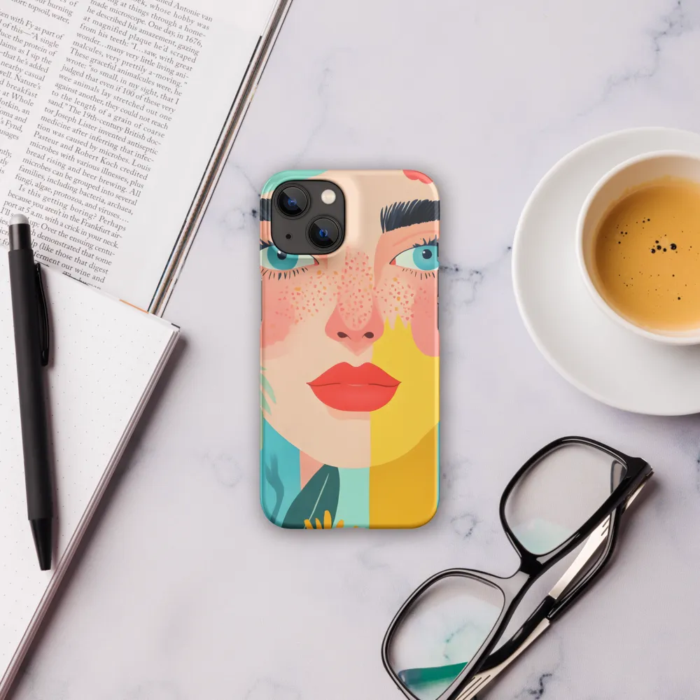 Floral Serenity: A Modern Portrait