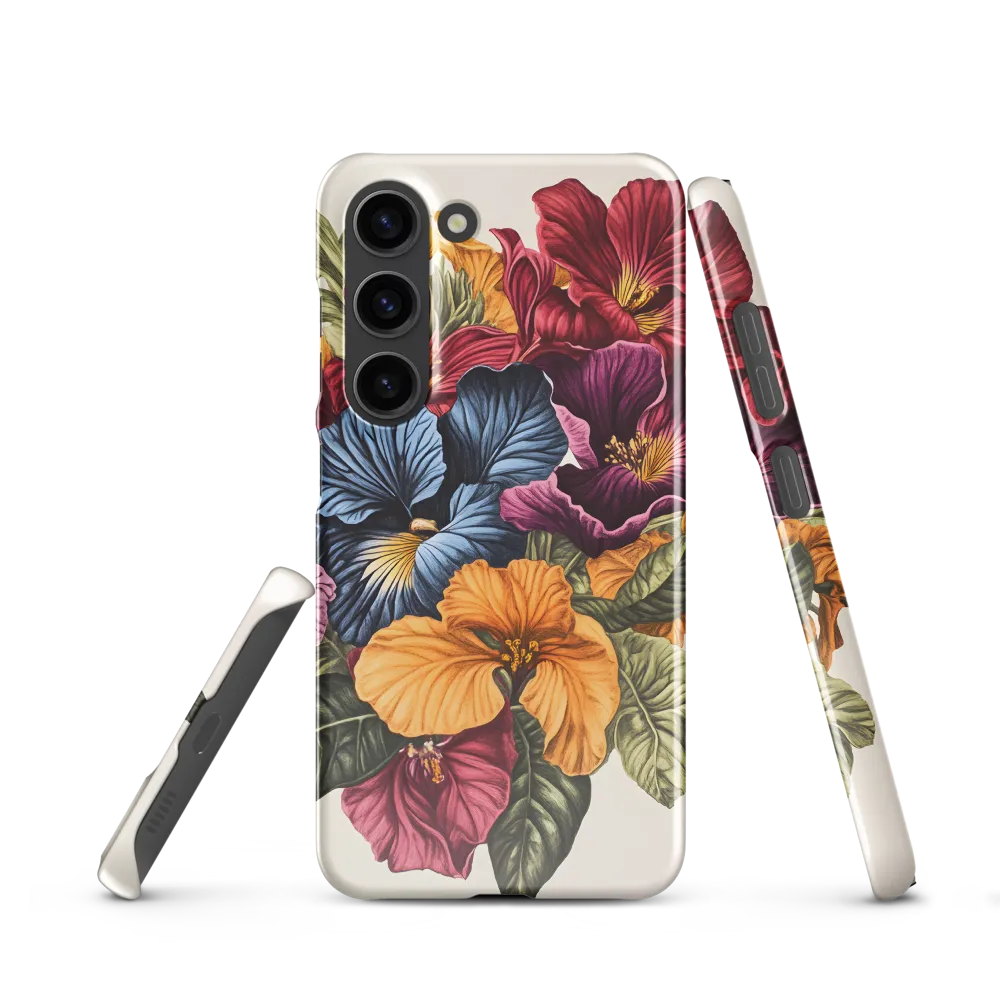 Floral Symphony in Color | Phone Case |  S23 | Snap Case | Glossy