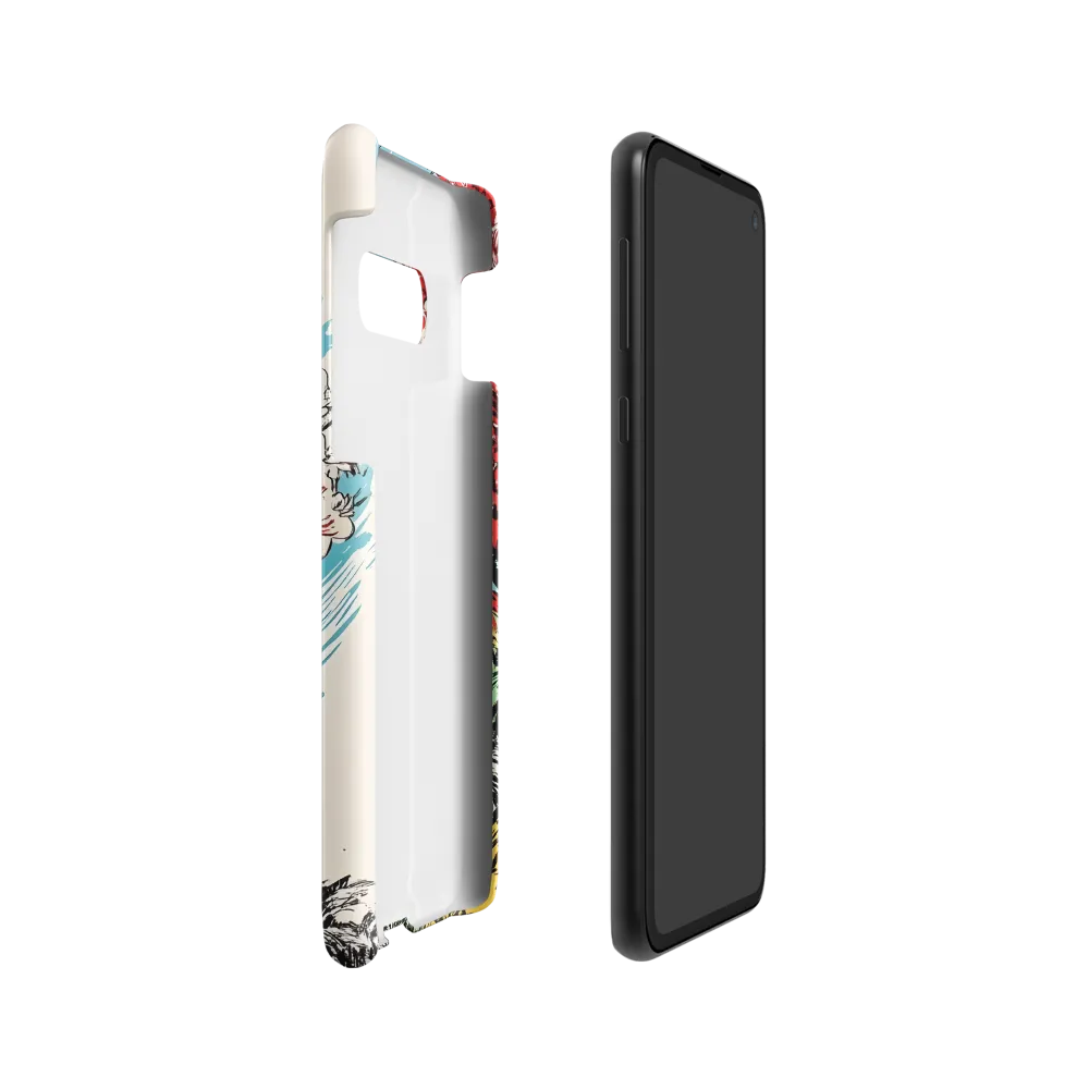 Floral Symphony in Bold Colors | Phone Case |  S10e | Snap Case | Matte