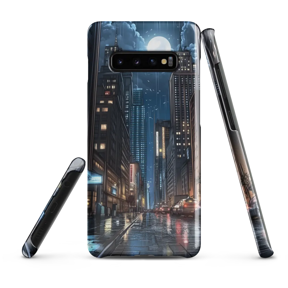 Moonlit Urban Serenity | Phone Case |  S10 Plus | Snap Case | Glossy