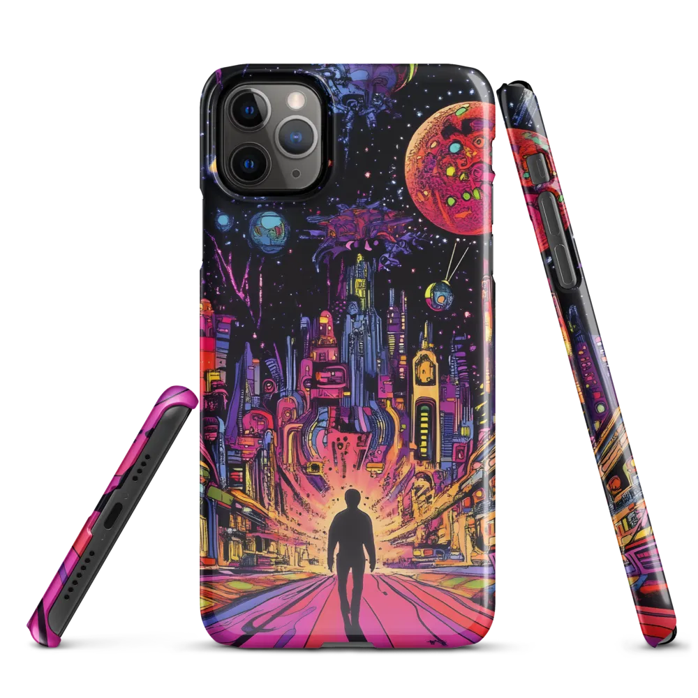 Journey into the Neon Cosmos | Phone Case |  11 Pro Max | Snap Case | Glossy