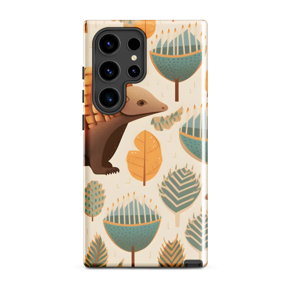 Pangolins in a Whimsical Habitat | Phone Case |  S24 Ultra | Tough Case | Glossy