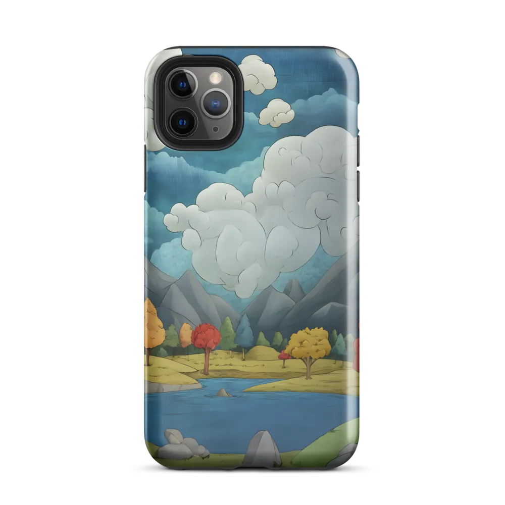 Whimsical Serenity: A Tranquil Landscape | Phone Case |  11 Pro Max | Tough Case | Glossy