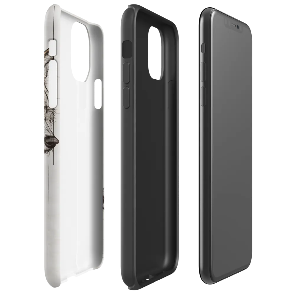 Geometric Harmony: The Essence of Wolves | Phone Case |  11 Pro Max | Tough Case | Matte