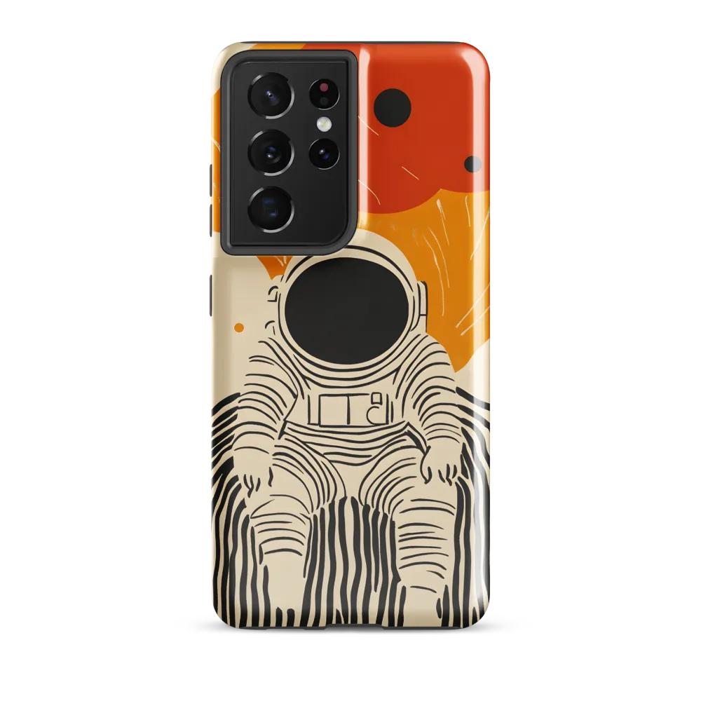 Astronaut in Cosmic Thoughts | Phone Case |  S21 Ultra | Tough Case | Glossy