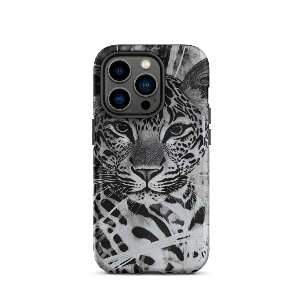 Majestic Gaze: The Leopard's Portrait | Phone Case |  14 Pro | Tough Case | Matte
