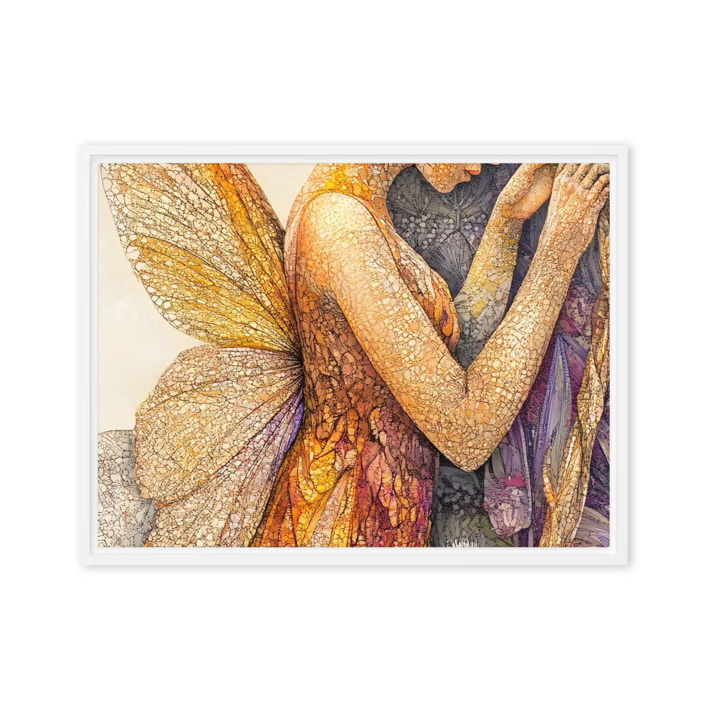Whispers of the Frosted Meadow | Canvas with White Frame | 18″×24″