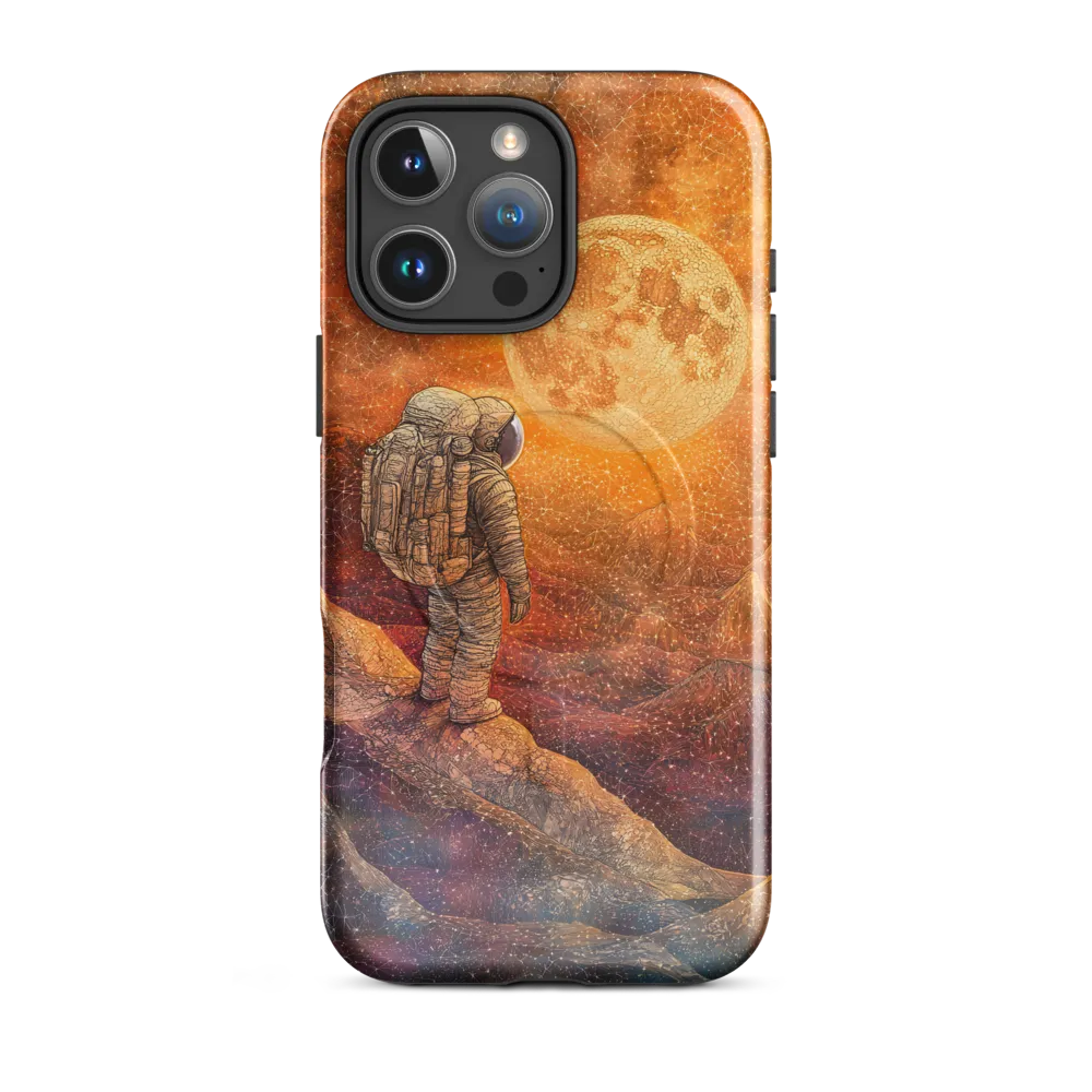 Journey to the Celestial: An Astronaut's Reflection | Phone Case |  16 Pro Max | MagSafe® Tough Case | Glossy