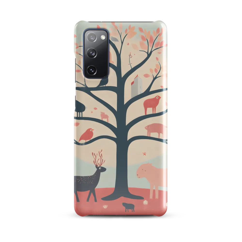 Whimsical Tree with Playful Creatures