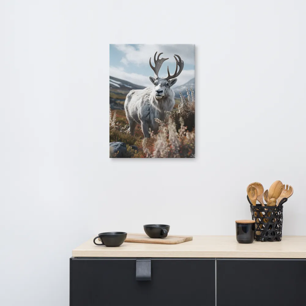 Majestic Harmony: The Reindeer in Nature | Canvas | 18″×24″