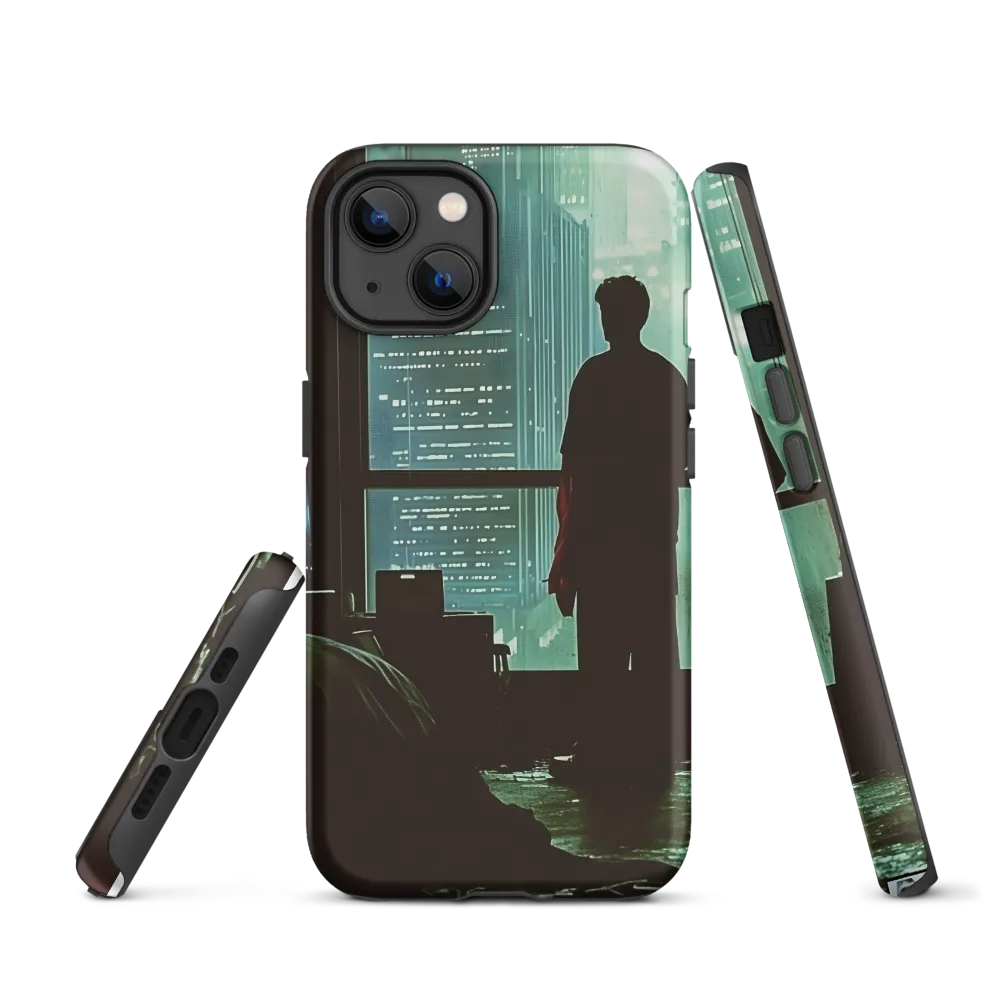 Silent Contemplation in a Futuristic Dystopia | Phone Case |  13 | Tough Case | Matte