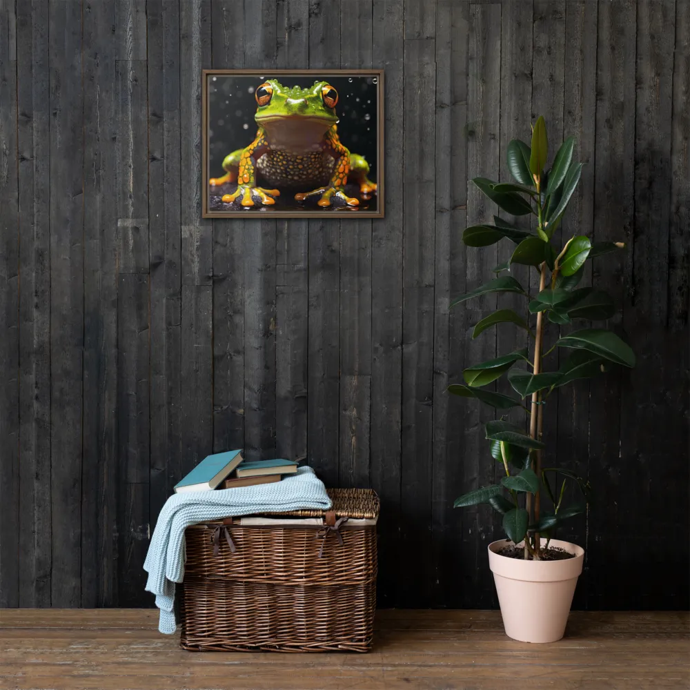 Emerald Elegance: The Frog in Focus