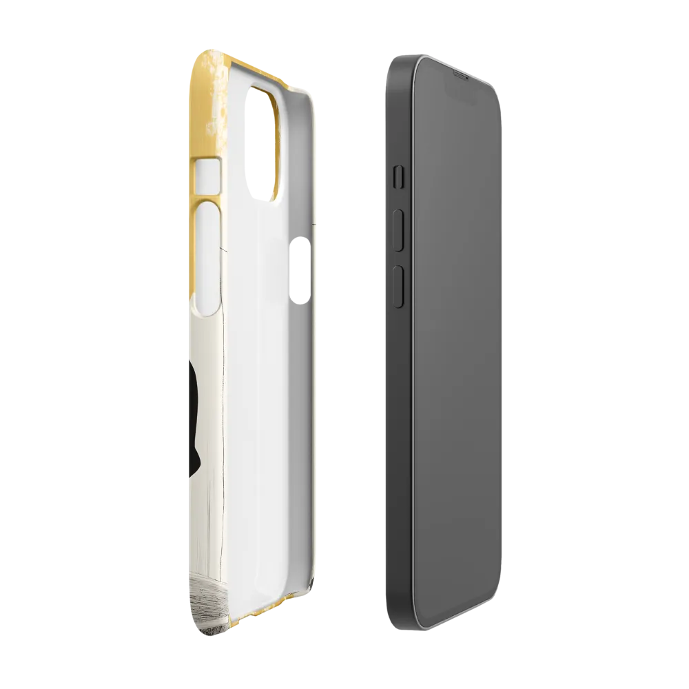 Golden Serenity: A Minimalist Portrait