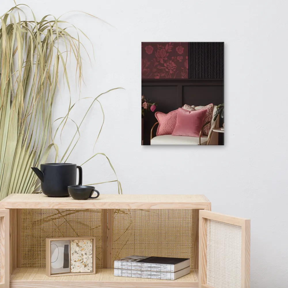Elegance in Contrast: A Modern Interior Design | Canvas | 16″×20″