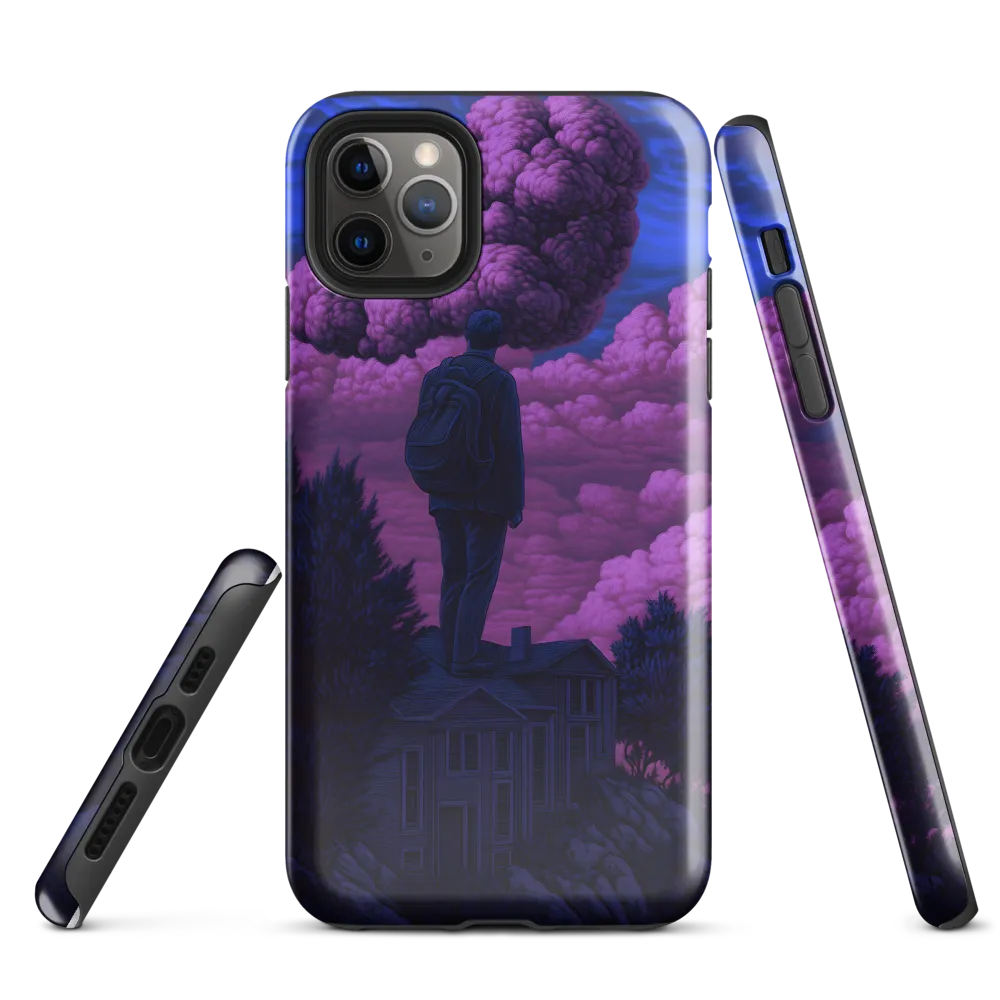 Contemplation Amidst Surreal Clouds | Phone Case |  11 Pro Max | Tough Case | Glossy