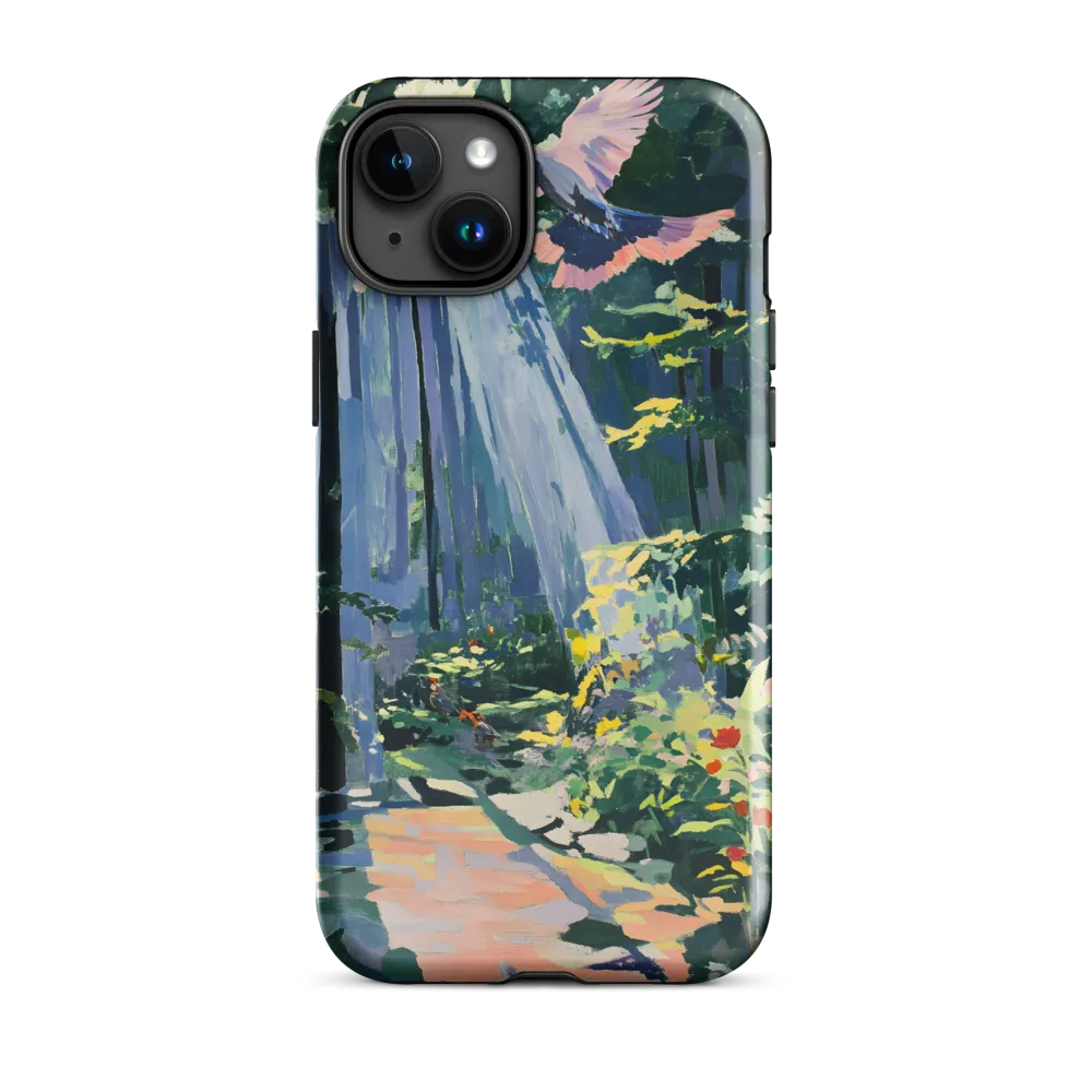 Flight of Light: A Serene Forest | Phone Case |  15 Plus | Tough Case | Glossy
