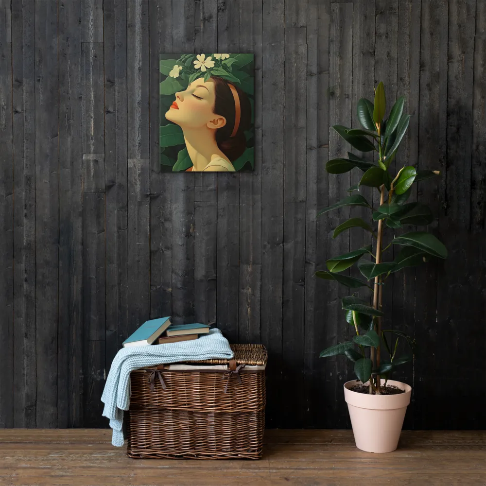 Serenity in Bloom | Thin Canvas | 16″×20″