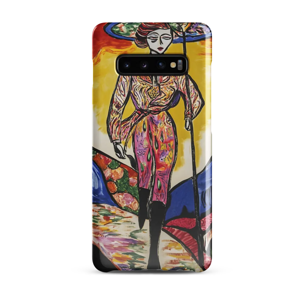 Walking Through Vibrant Landscapes | Phone Case |  S10 Plus | Snap Case | Glossy