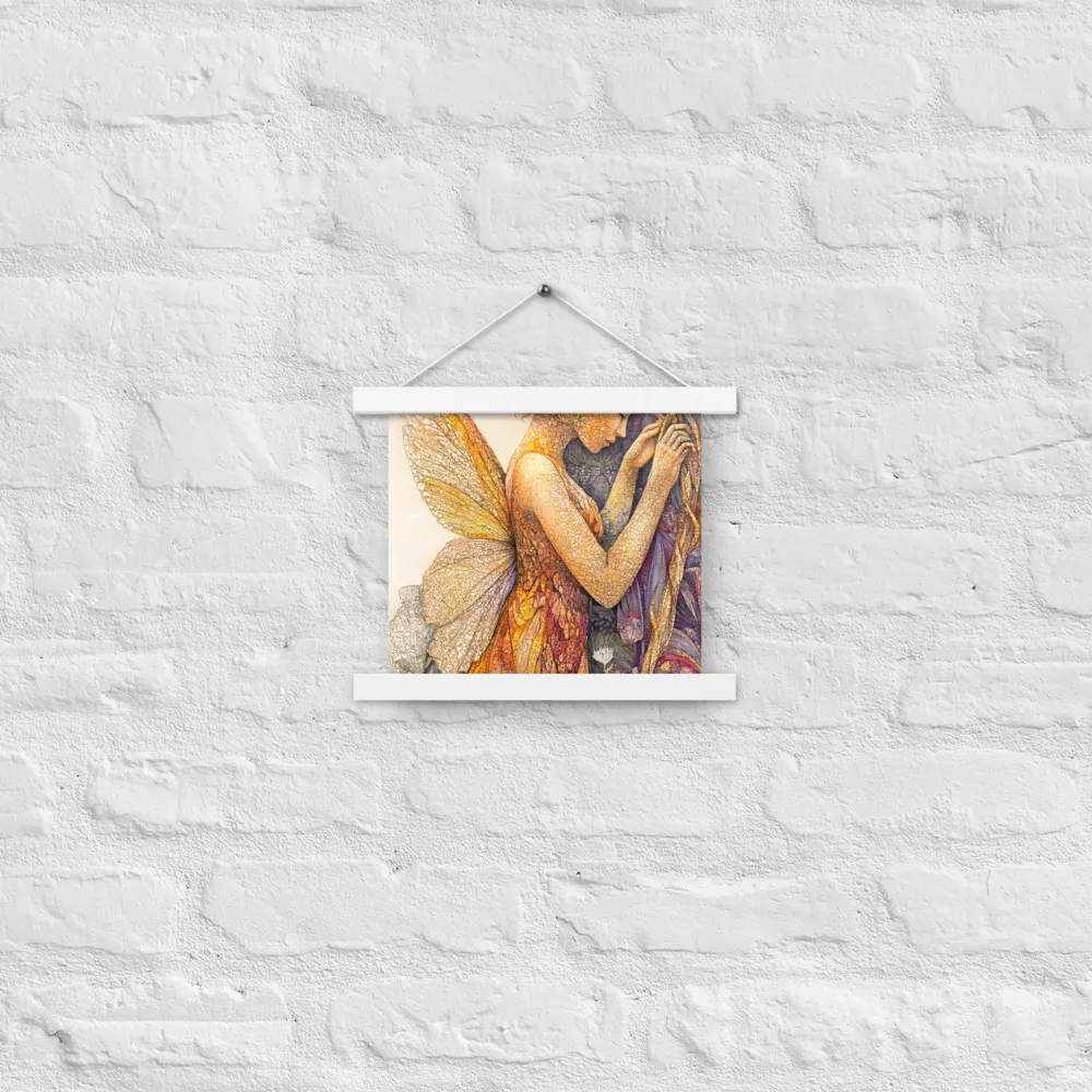 Whispers of the Frosted Meadow | Poster With White Wood Hanger | 10″×10″