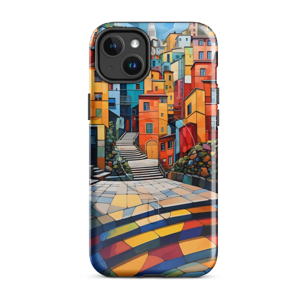 Vibrant Village: A Cubist Journey