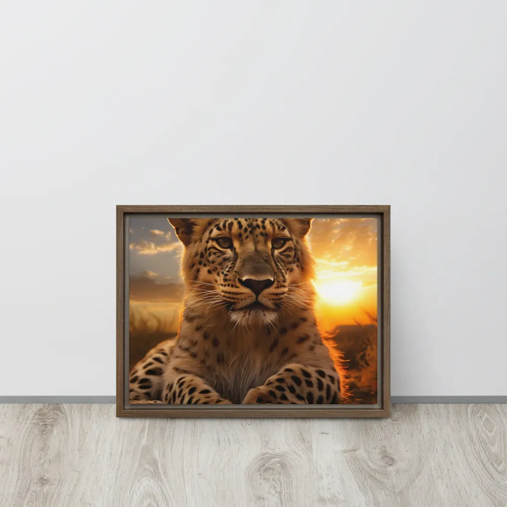 Regal Presence: The Leopard at Sunset