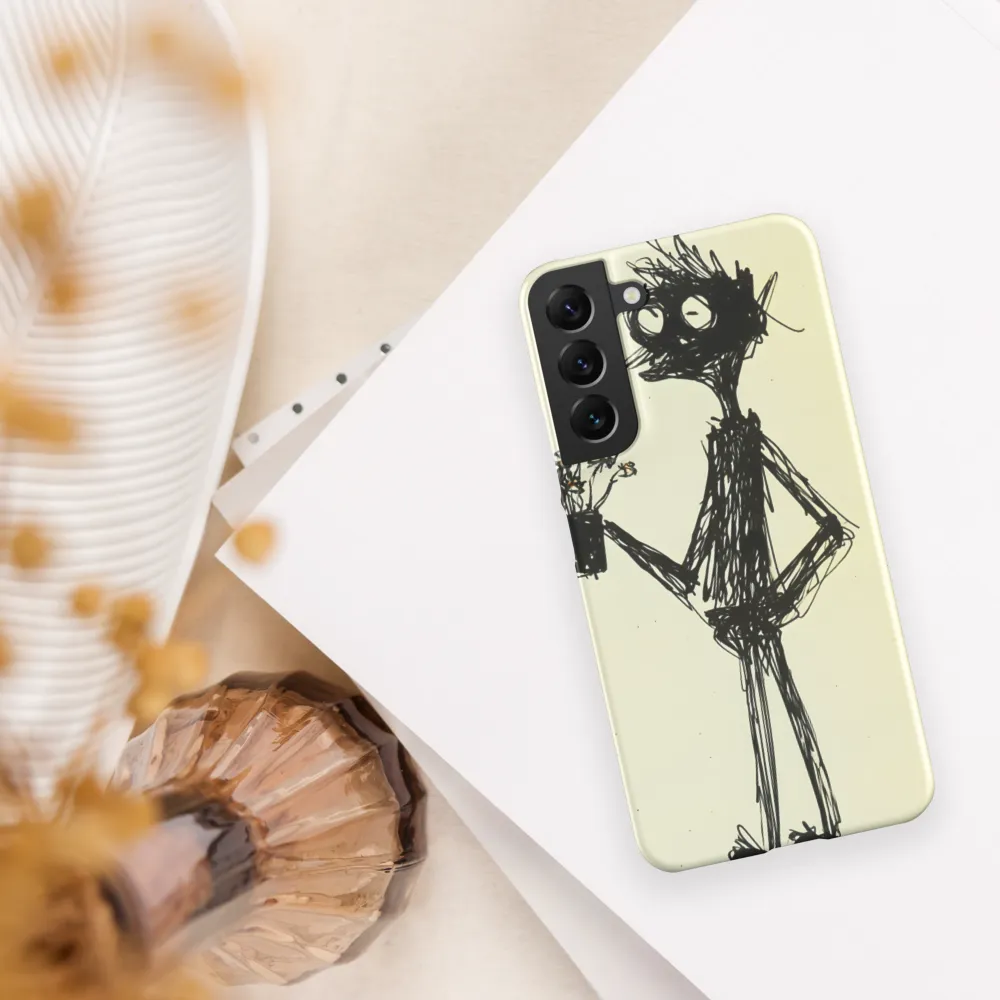 Whimsical Figure with Flowers