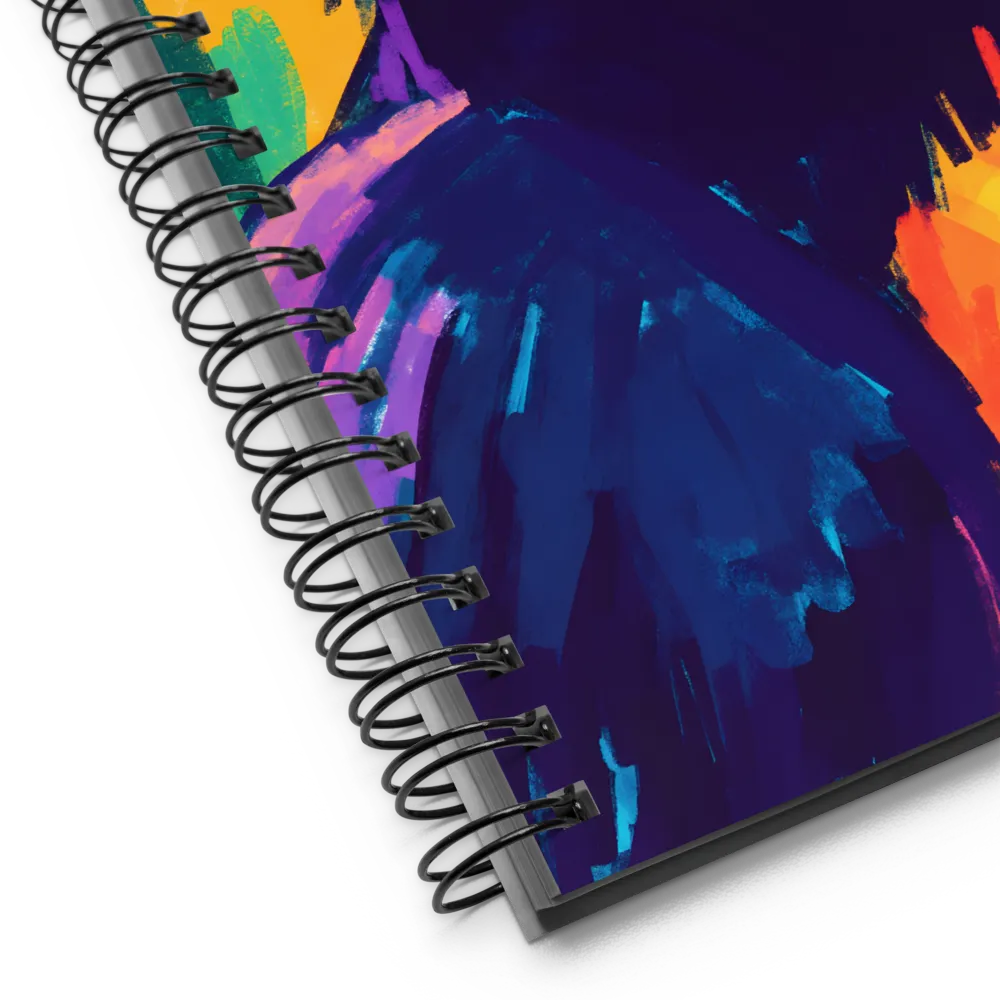 Vivid Avian Encounter | Spiral Notebook