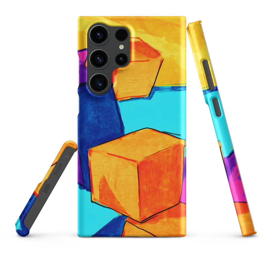 Playful Cubes in Vibrant Harmony | Phone Case |  S23 Ultra | Snap Case | Matte