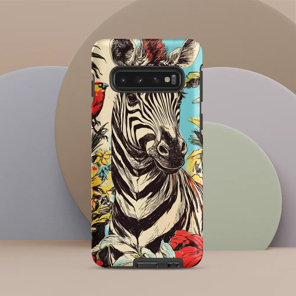 Zebra in Tropical Reverie