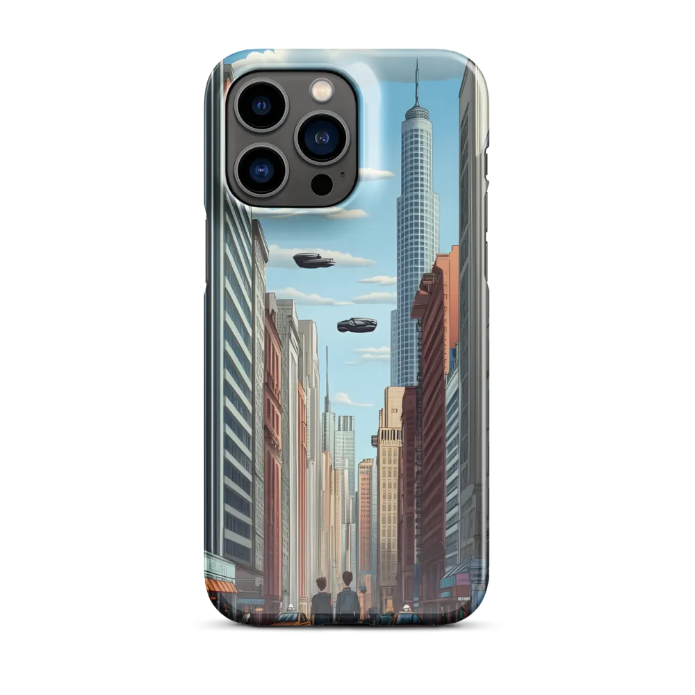 Futuristic Stroll through the Urban Skyline