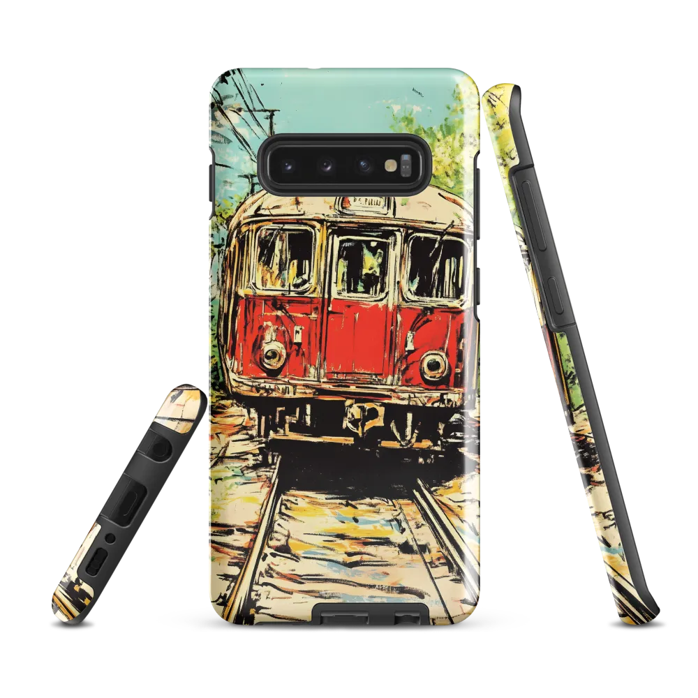 Echoes of Transit: A Train's Journey | Phone Case |  S10 Plus | Tough Case | Glossy