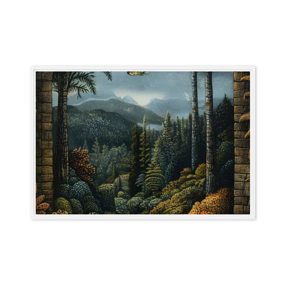 Whispers of the Enchanted Forest | Canvas with White Frame | 20″×30″