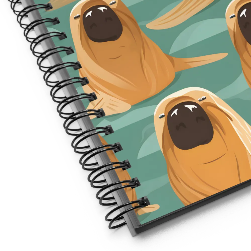 Whimsical Walrus Wonderland | Spiral Notebook