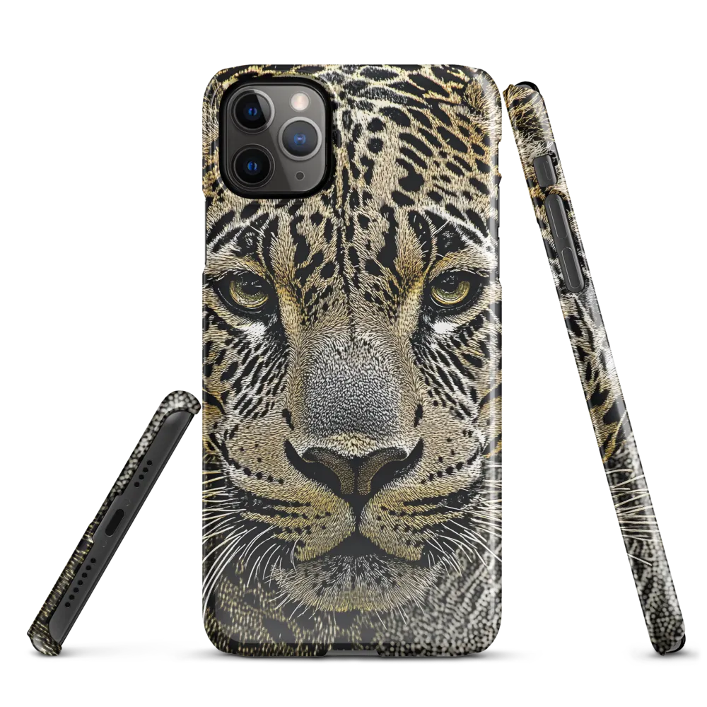 The Majestic Gaze: Portrait of a Leopard | Phone Case |  11 Pro Max | Snap Case | Glossy