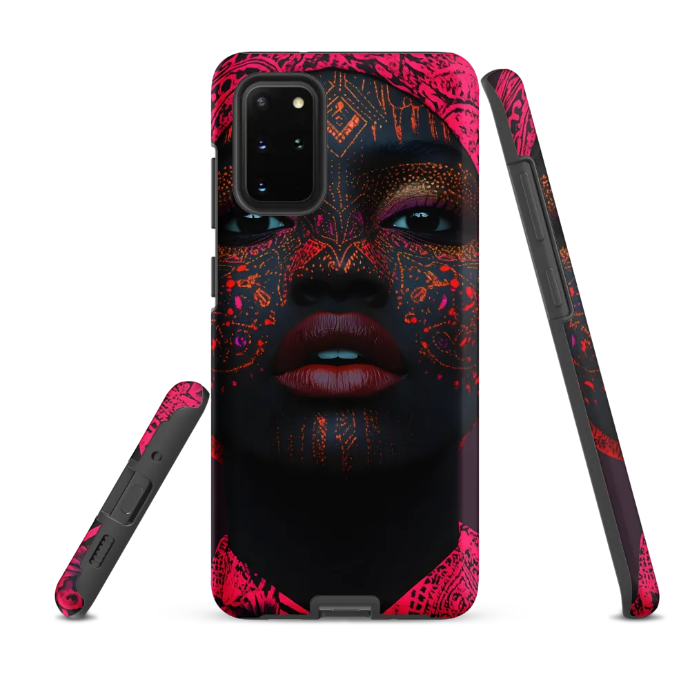 Neon Adornments: A Portrait of Cultural Expression