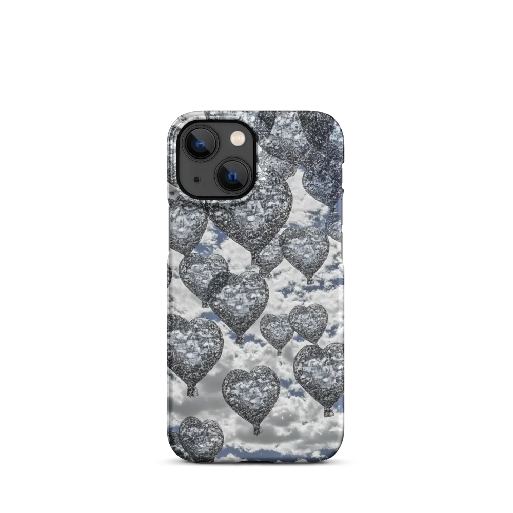Stippled Hearts Over Cloudscape