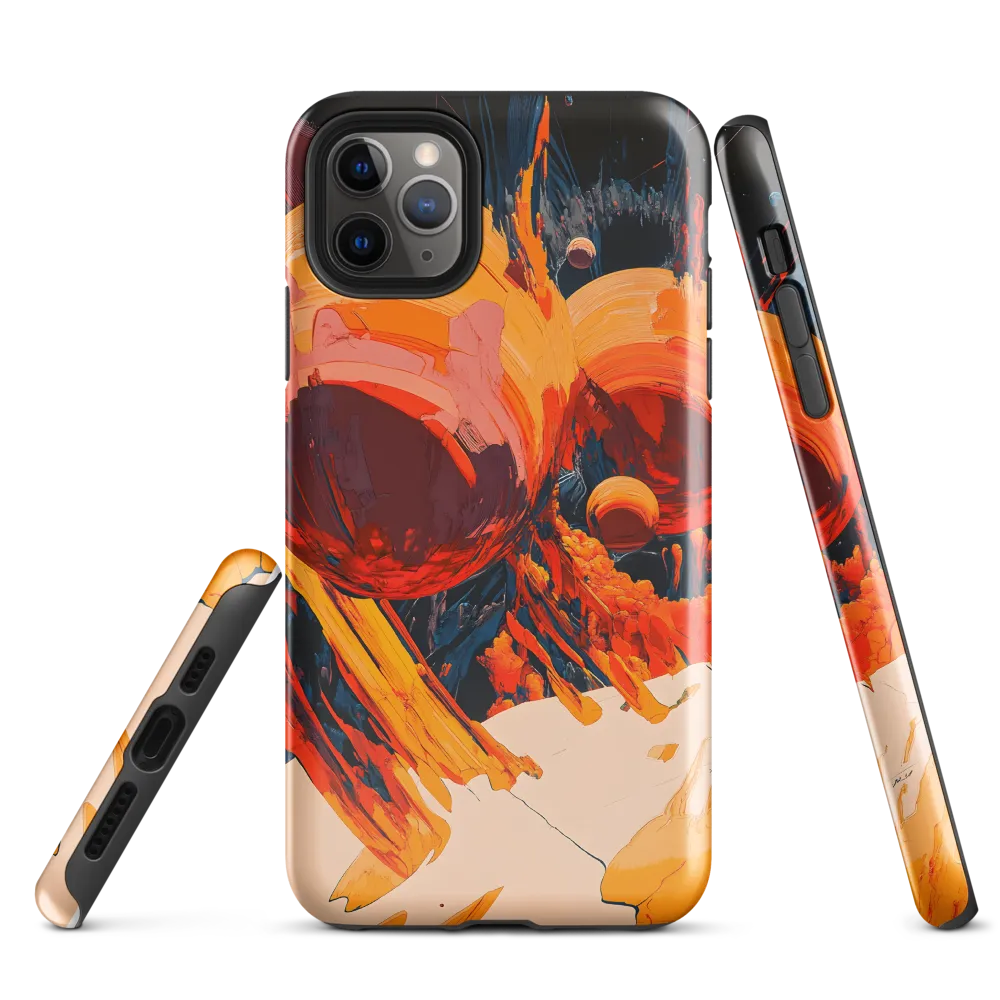 Celestial Fusion: A Cosmic Encounter | Phone Case |  11 Pro Max | Tough Case | Glossy