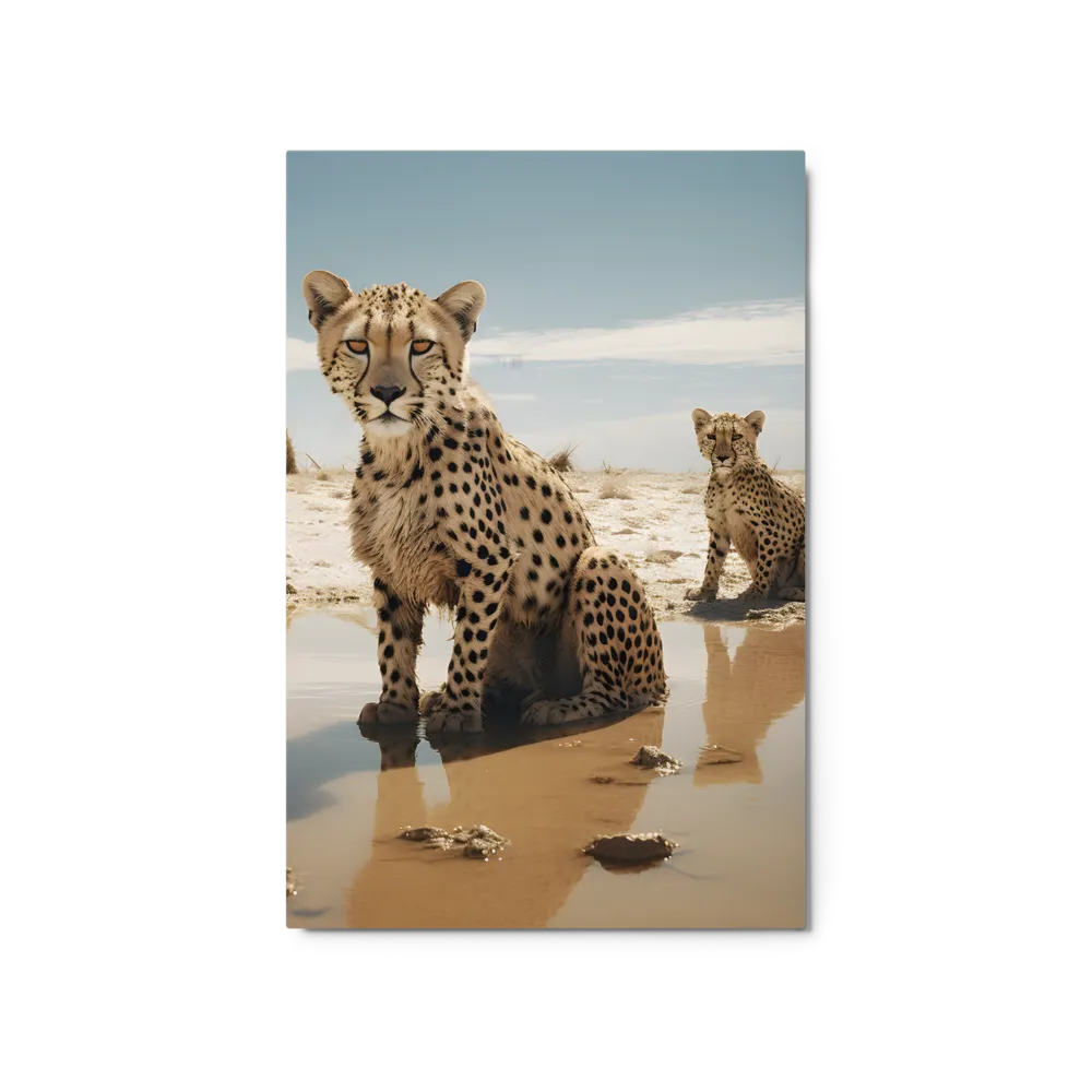 Silent Watchers of the Savanna | Metal Print | 20″×30″