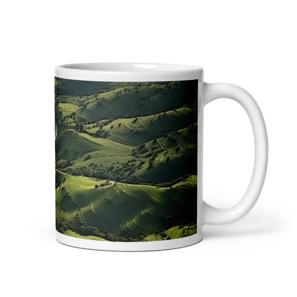 Tranquil Green Valleys | Mug with White inside | 11 oz