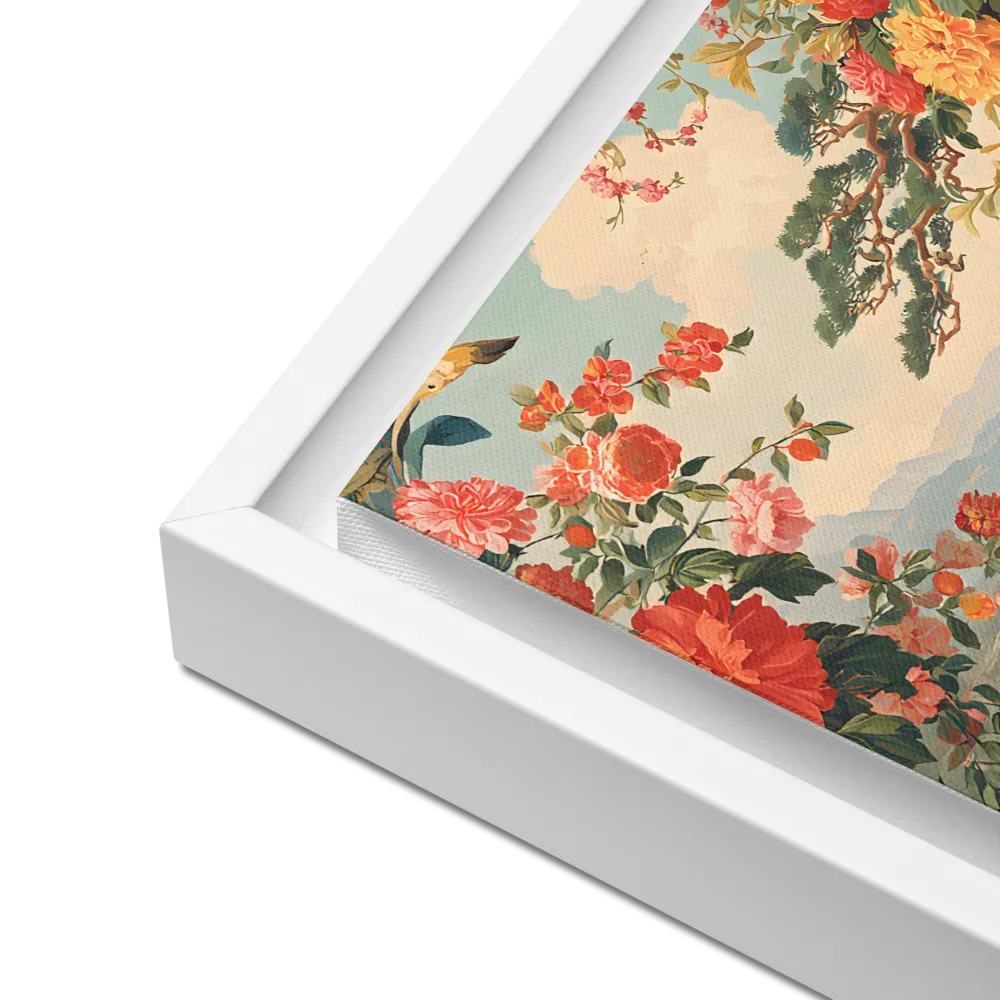 Terrace of Blossoms 
 Canvas with White Frame | 12″x 12″